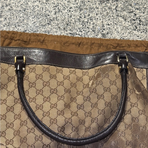 GUCCI | Authentic Gucci GG Monogram Large D Ring Tote - Picture 6 of 11